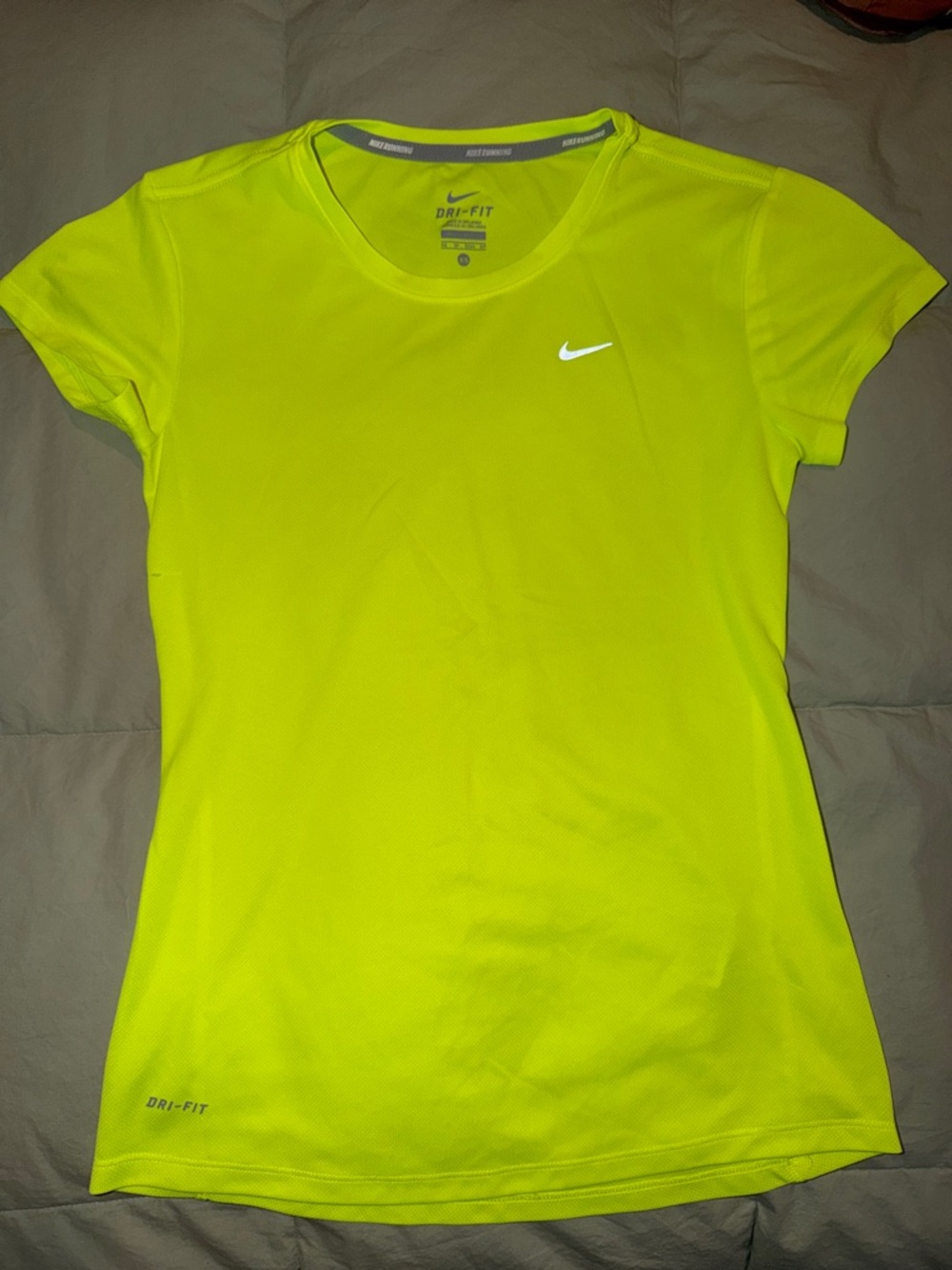 Nike Women’s Dri-FIT Short Sleeve Top - Neon Yellow